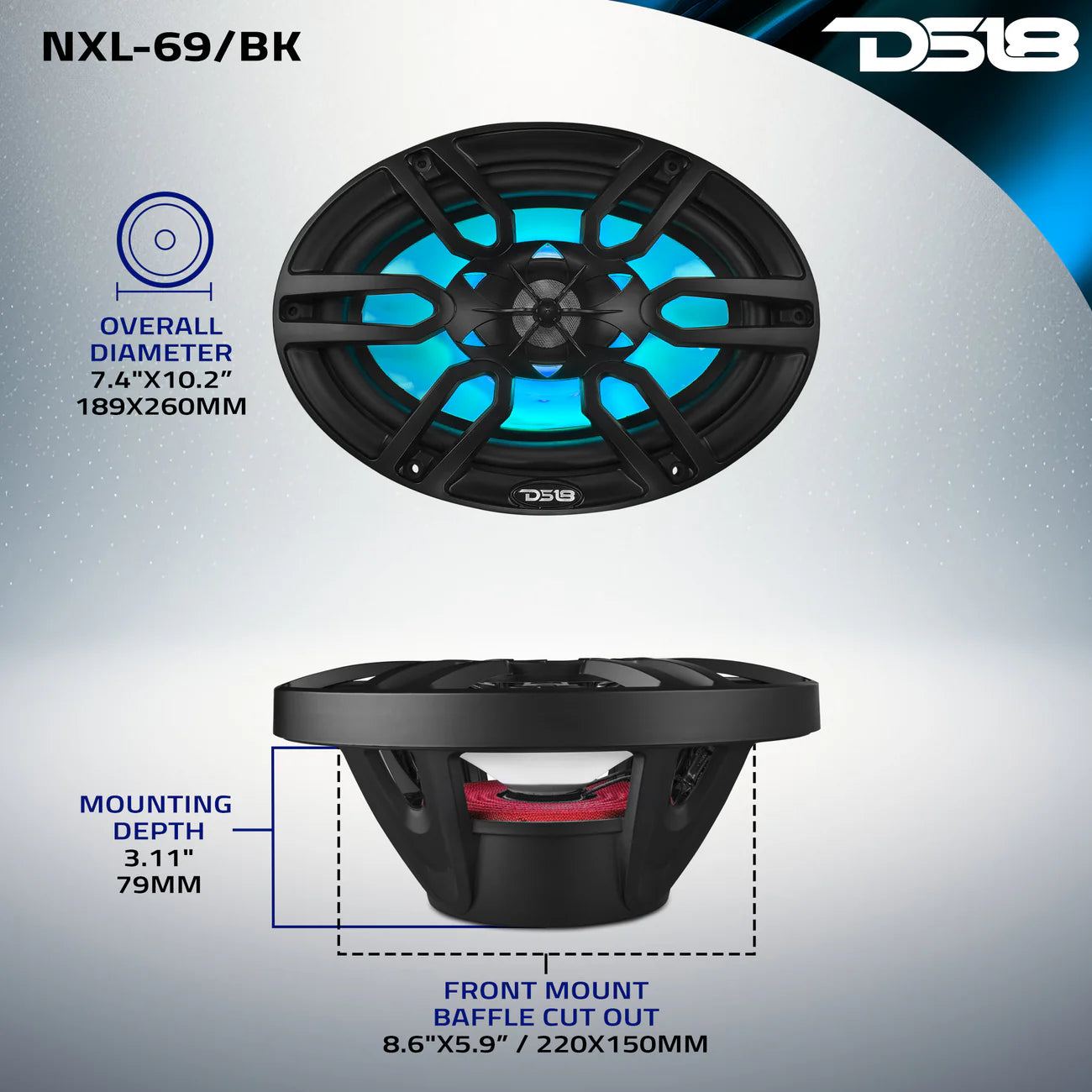 DS18 NXL-69 6x9"